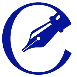 Content Branding Solutions Logo Letter C with Pen nib